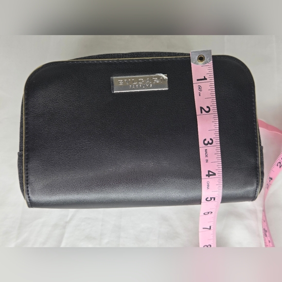 Bulgari Parfumes In Black With Yellow Trim Toiletry Bag - Picture 11 of 11